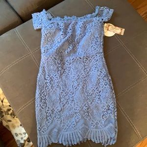 Boohoo short sleeve blue lace